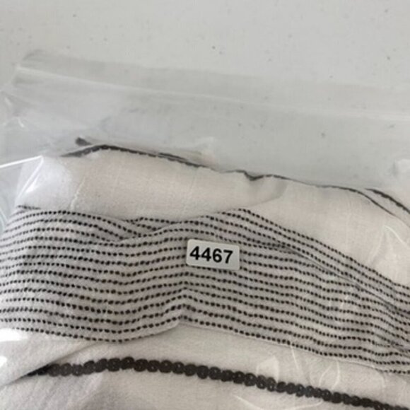 Sundry for Evereve The Everyday Dress Black and White Striped Tiered Womens 1 - Picture 7 of 7